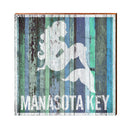 Manasota Key Mermaid Blue Boards | Real Wood Art Print