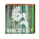 Manasota Key Mermaid Green Boards | Real Wood Art Print