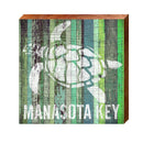 Manasota Key Sea Turtle Green Boards | Real Wood Art Print