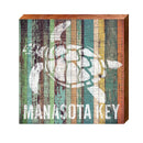 Manasota Key Sea Turtle Orange Boards | Real Wood Art Print