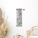 Customizable White Word Collage Coastal Sign | Wall Art Print on Real Wood
