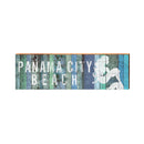 Panama City Beach, Florida Mermaid Wooden Sign | Wall Art Print on Real Wood | Blue Coastal Beach Decor
