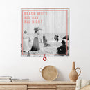 Personalized Vintage Beach Scene Wooden Sign | Customizable Wall Art Print on Real Wood