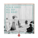 Vintage Beach Vibes Teal Customizable | Wall Art Print on Real Wood