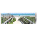 Sunny, Salty Beach Access | Wall Art Print on Real Wood