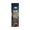 Pine Island Night Pier Directional Sign | Wall Art Print on Real Wood