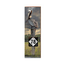 Highway 78 Pelican Sign | Wall Art Print on Real Wood