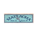 Matlacha Dolphin Latitude Longitude Sign | Wall Art Print on Real Wood