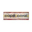 Cape Coral Sign | Wall Art Print on Real Wood