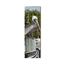 Pine Island, Florida Pelican Sign | Wall Art Print on Real Wood