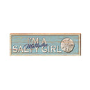 Matlacha I'm A Salty Girl Sign | Wall Art Print on Real Wood