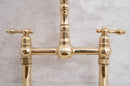 Elegant Vintage Brass Bridge Faucet