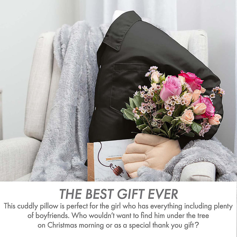 Boyfriend Pillow - Microbead Filling With Cotton Shirt - Always Cozy and Huggable