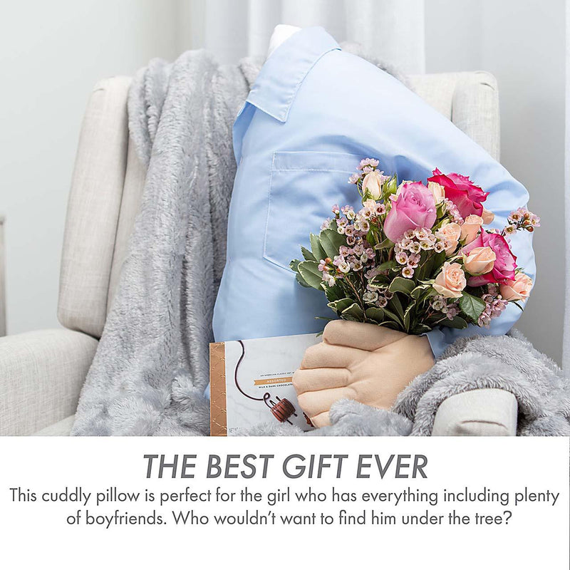 Boyfriend Pillow - Microbead Filling With Cotton Shirt - Always Cozy and Huggable