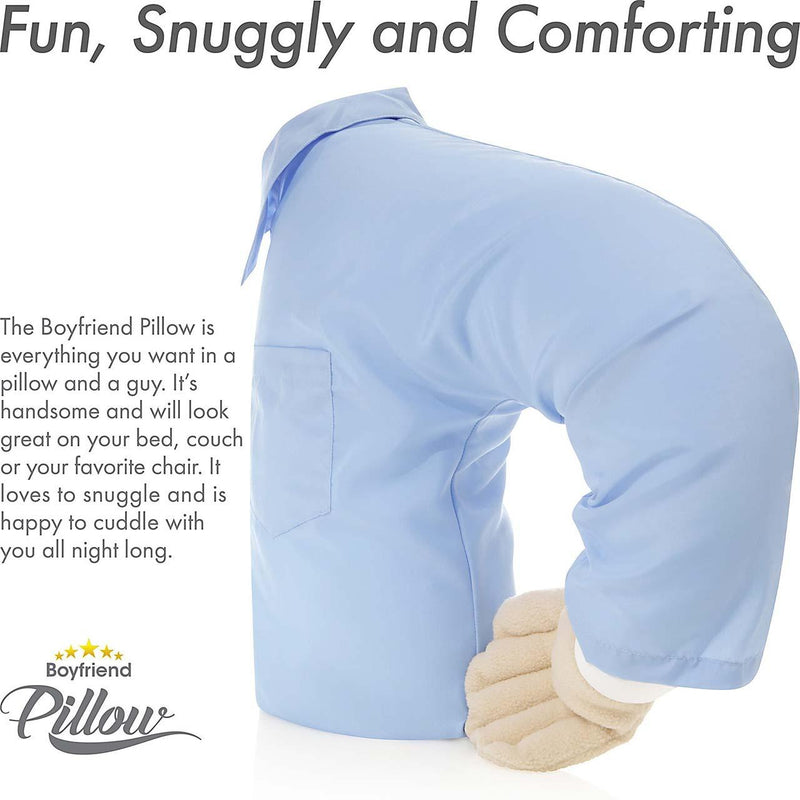 Boyfriend Pillow - Microbead Filling With Cotton Shirt - Always Cozy and Huggable