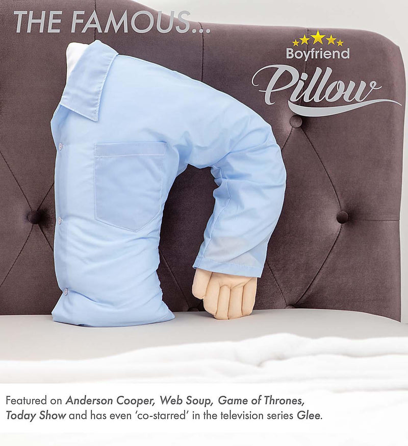 Boyfriend Pillow - Microbead Filling With Cotton Shirt - Always Cozy and Huggable