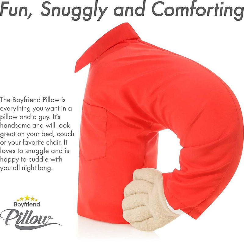 Boyfriend Pillow - Microbead Filling With Cotton Shirt - Always Cozy and Huggable