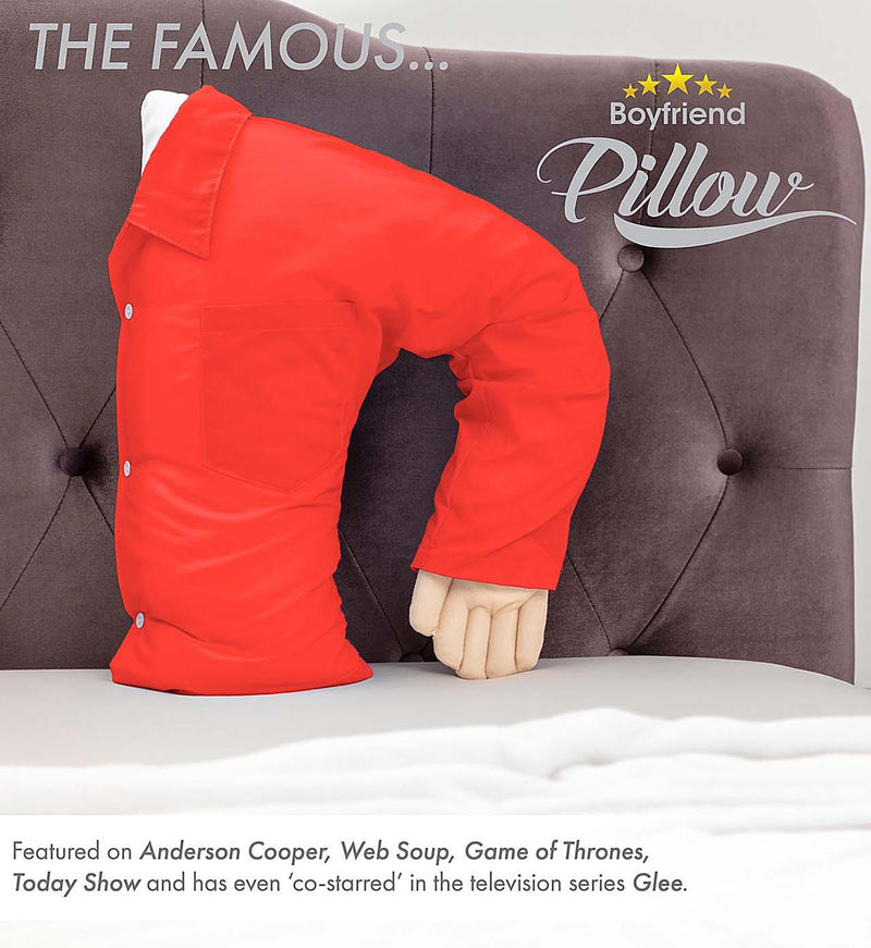 Boyfriend Pillow - Microbead Filling With Cotton Shirt - Always Cozy and Huggable