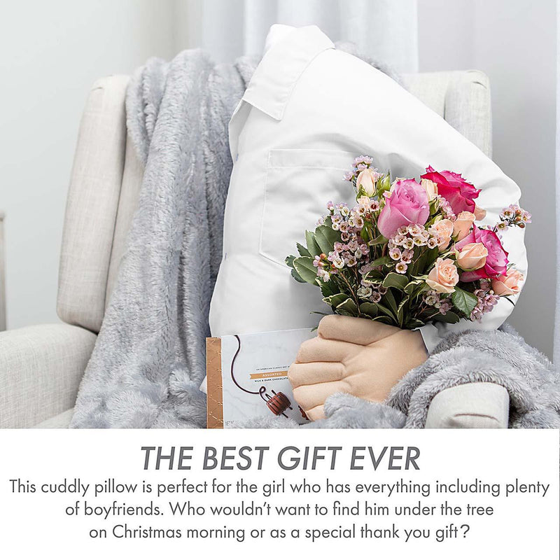 Boyfriend Pillow - Microbead Filling With Cotton Shirt - Always Cozy and Huggable