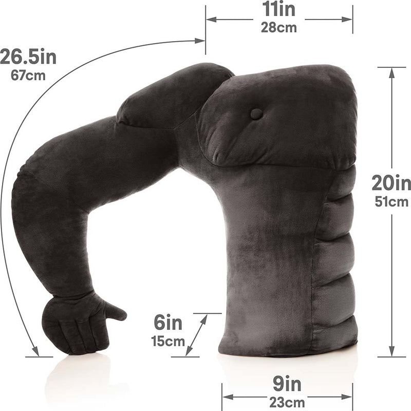 Muscle Man Pillow - Man Chest Pillow with Benefits & Support