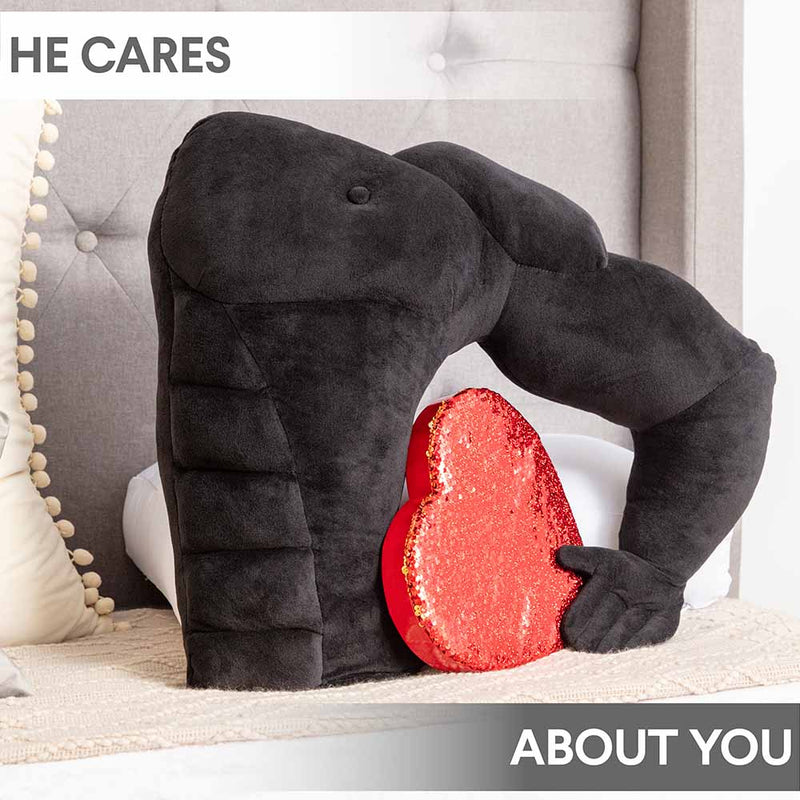 Muscle Man Pillow - Man Chest Pillow with Benefits & Support