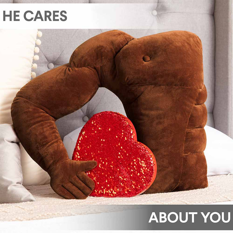 Muscle Man Pillow - Man Chest Pillow with Benefits & Support