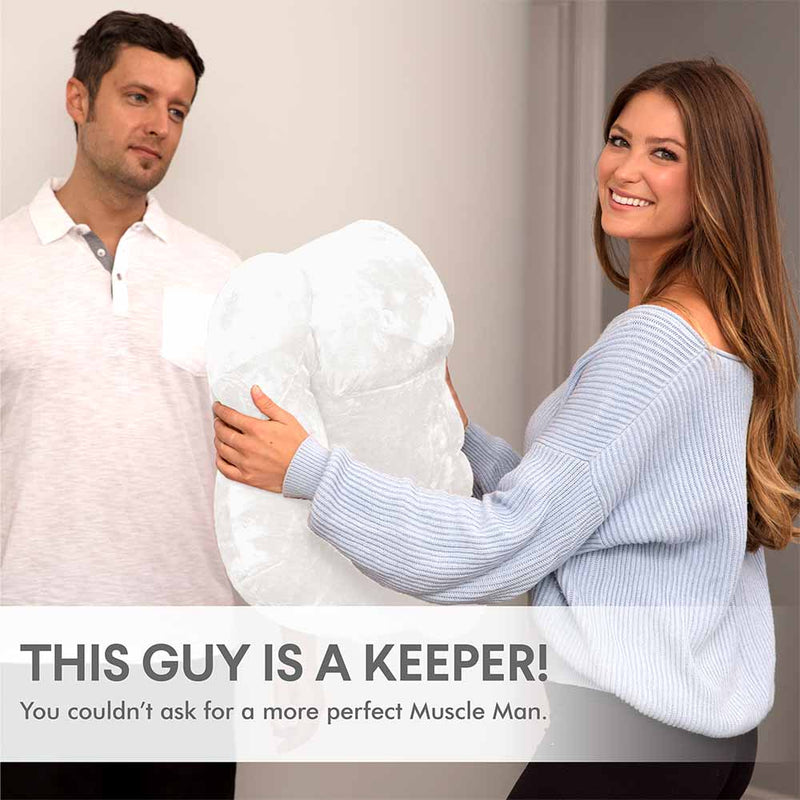 Muscle Man Pillow - Man Chest Pillow with Benefits & Support