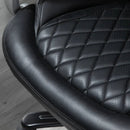Black Big and Tall Diamond Stitching Executive Adjustable Height Office Chair