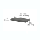 Modern Finish Floating Shelf - 2 Inches Thick, Long Floating Shelf for Wall