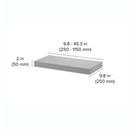 Bathroom Wall Shelf - 2 Inch Thick Floating Bathroom Shelves with Deep Shelf