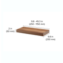 Modern Finish Floating Shelf - 2 Inches Thick, Long Floating Shelf for Wall