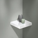 Bathroom Wall Shelf - 2 Inch Thick Floating Bathroom Shelves with Deep Shelf