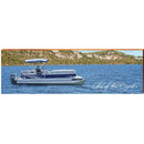 Lake of the Ozarks Pontoon Boat | Wall Art Print on Real Wood