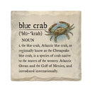 Blue Crab Definition Coaster Set