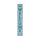 Welcome St. Mary's County Blue Crab Blue Latitude Longitude | Wall Art Print on Real Wood