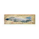 F-4 Jet Airplane | Wall Art Print on Real Wood
