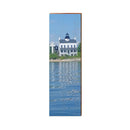 Lake House Lighthouse | Wall Art Print on Real Wood