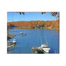 Lake Docks | Wall Art Print on Real Wood