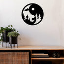 Yin Yang Metal Wall Art – Zen Balance Meditation Home & Office Decor