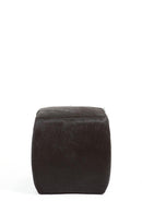 Modern Hide Square Pouf