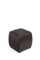 Modern Hide Square Pouf