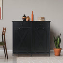 Black Multipurpose 2 Drawer / 2 Tilt Out 10gL Kitchen Laundry Trash/Recycle Storage