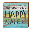 Lake Weir Happy Place | Wall Art Print on Real Wood