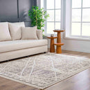 Umay Textured Beige Rug - Clearance
