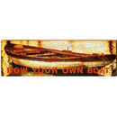 Row Your Own Boat | Wall Art Print on Real Wood