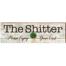 The Shitter Type | Wall Art Print on Real Wood