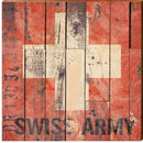 Swiss Army Wooden Sign | Wall Art Print on Real Wood