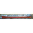 Welcome to Mary Lake Canoe | Wall Art Print on Real Wood