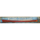 Welcome to Fish Lake Canoe | Wall Art Print on Real Wood