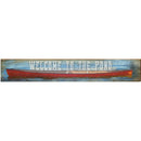 Welcome to the Pond Canoe | Wall Art Print on Real Wood